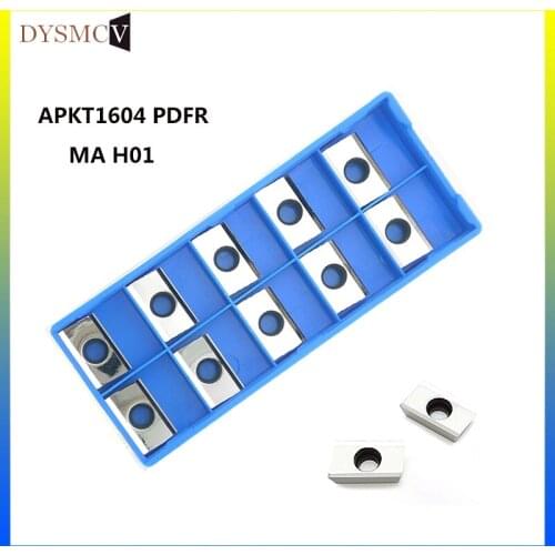 APKT 1604 PDFR MA H01 carbide milling inserts for face mill BAP milling cutter for aluminum copper