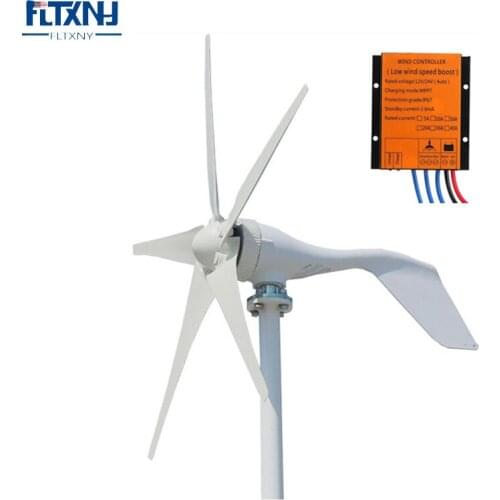 China Factory Wind Turbines Generator for Home 400W 12V 24V 3 Phase AC Horizontal Small Windmill for Streetlight