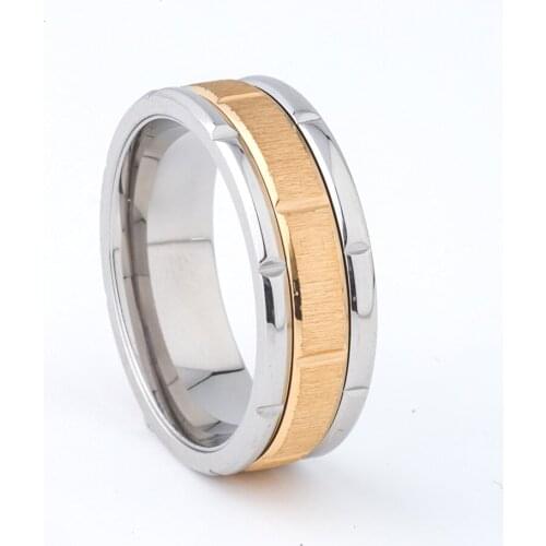 Mens Spinner Ring for Male Men Rotatable Golden Wedding Band Man Gents Party Fashion Accessories Jewelry Rings 8mm