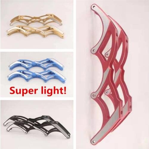 Low center of gravity super light 7075 alloy inline speed skates base 90mm 100mm 110mm 4 wheels skating frame speed competition