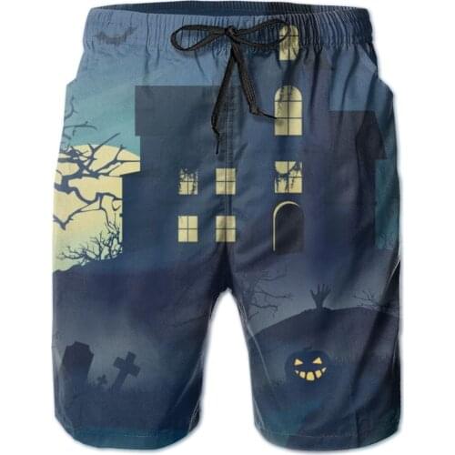 Summer beach swimsuit mens quick-drying swimwear Gloomy House Forest men breathable swimwear beach shorts sexy male swimsuit