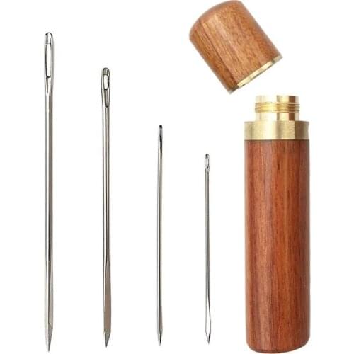 LMDZ 4PCS Leather Needles Sharp Stitching Needles Sewing Stitch Needle Hand Sewing Needles Sewing Supplies for Stitching Sewing