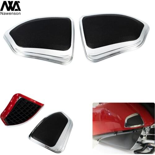 Motorcycle Saddlebag Front Scuff Protectors Boot Kick Protective Pads For Honda Gold Wing GL1800 & F6B 2012-2017