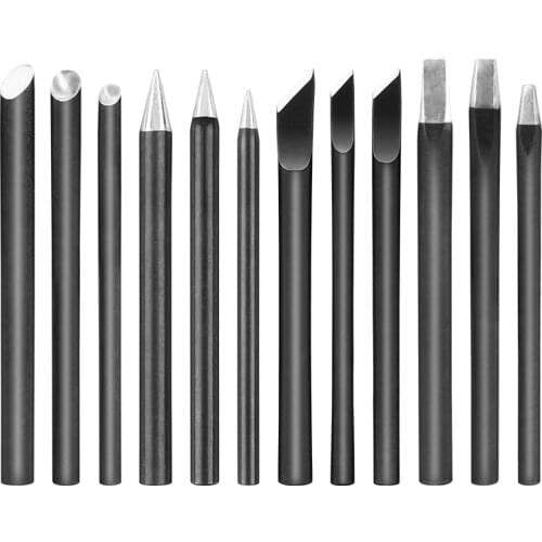 4 Pcs/Lot 30W/40W/60W External Heating Black Diamond Soldering Iron Tips For Most Electric Soldering Irons Welding Repair Tool