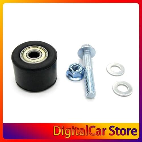 1Pcs 8mm Black Motorcycle Chain Roller Slider Tensioner Wheel Guide Plastic Metal Motorcycle Chain Guide for Yamaha YFZ 350 Hot