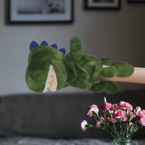 Novel Plush Dinosaur Hand Puppet Toy Open Movable Mouth for Role Play Gift for Kids Funny Kids Toys Hand Puppet Kids Gifts
