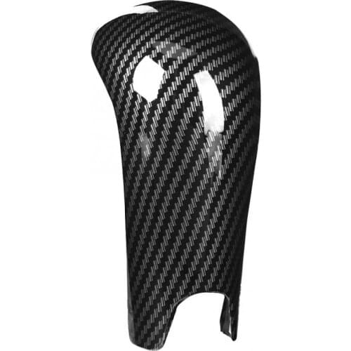 Carbon Fiber Style Gear Shift Knob Cover Trim Fits for Honda Jazz Fit GK5 AT 2015 2016 2017 2018 car styling
