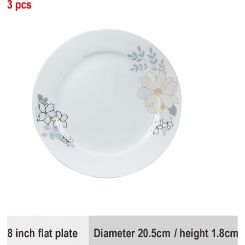 Separately plate and bowl jingdezhen ceramics chinese dishes посуда Soup Bowl Salad Noodles Bowl Plate Dinnerware Sets Tableware