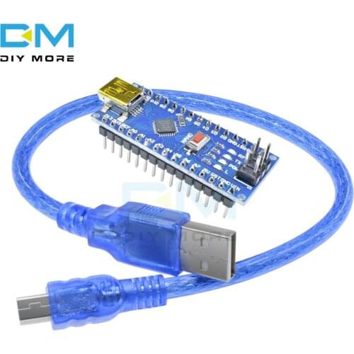 5PCS Nano 3.0 V3.0 Mini USB Driver Drive ATmega328 5V 16M Micro Controller Board Nano CH340 V3.0 For Arduino With Usb Cable