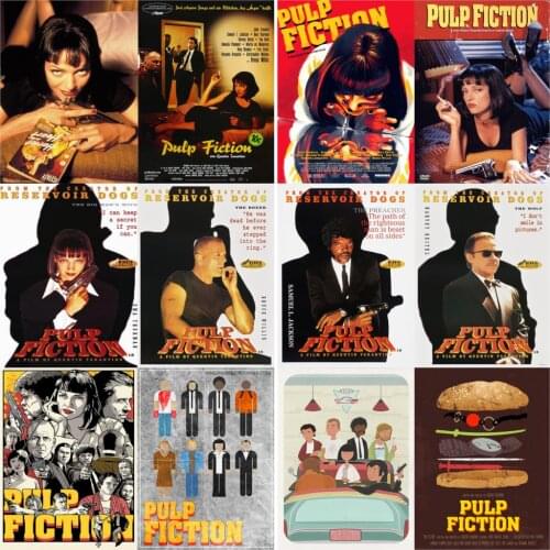 Pulp Fiction Posters Movie Wall Stickers Glossy Paper Print Good Quality Livingroom Decoration