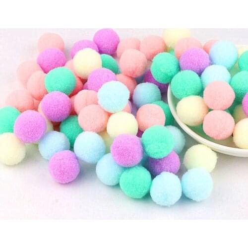 Mix Color Pompones 8/10/15/20/25/30mm Fluffy Soft Pompom Plush Pom Poms Ball DIY Handmade Sewing Craft Kids Toy Wedding Decor