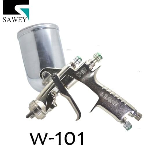 SAWEY W-101 Paint Spray Gun Gravity Feed Basecoat Sprayer Pistol,1.0/1.3/1.5/1.8mm,FREE SHIPPING