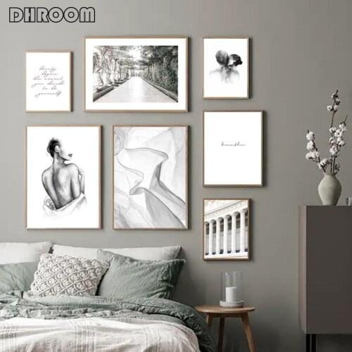 Nordic Poster Couples Fashion Wall Art Bedroom Canvas Painting Abstract Posters and Prints Wall Pictures for Living Room Decor