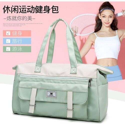 Dry Wet Separation Gym Bag Female 2021 New Swimming Yoga Bag Outdoor Training Sports Bag Large Capacity Travel Bag