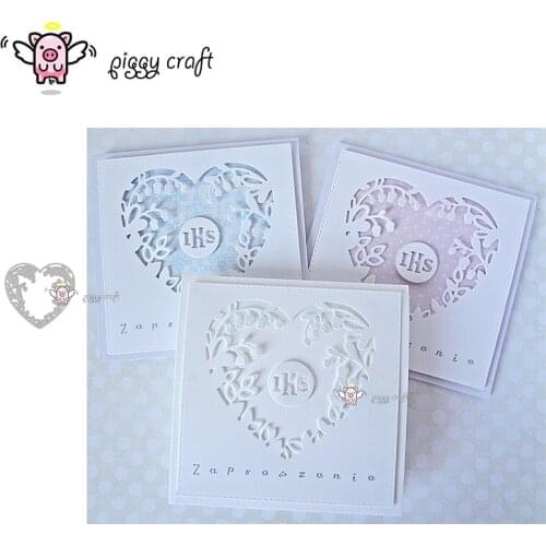 Piggy Craft metal cutting dies cut die mold Flower leaf heart frame Scrapbook paper craft album card punch knife art cutter die