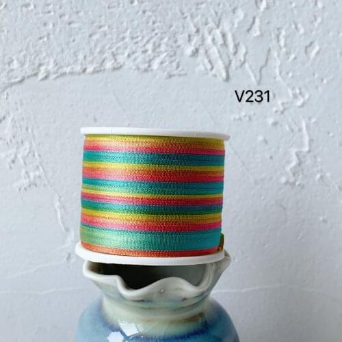 V231 A Roll Wholesale 2mm-36mm 100% Pure Silk Embroidery Ribbons Handcraft Supply Double Faced Thin Taffeta Silk Ribbon