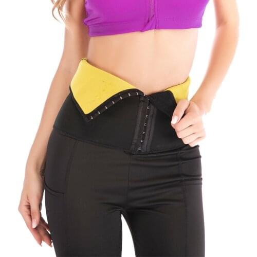 FLORATA Women Burn Belly Fat Belt Slimming Body Shaper Waist Corset Waist Trainers Neoprene Tummy Control Binder Bodysuit