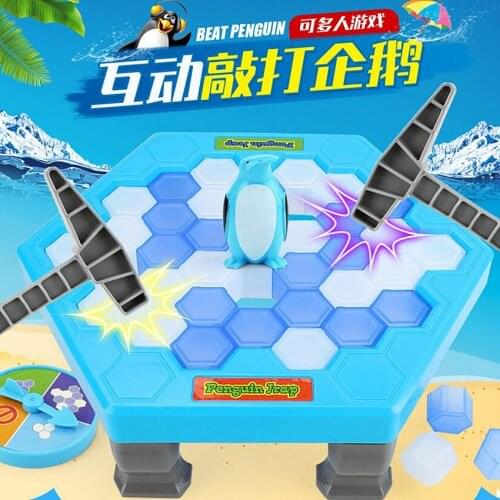 1PCS Charming HOT Save Penguin Ice Kids Puzzle Game Break Ice Block Hammer Trap Party Toy