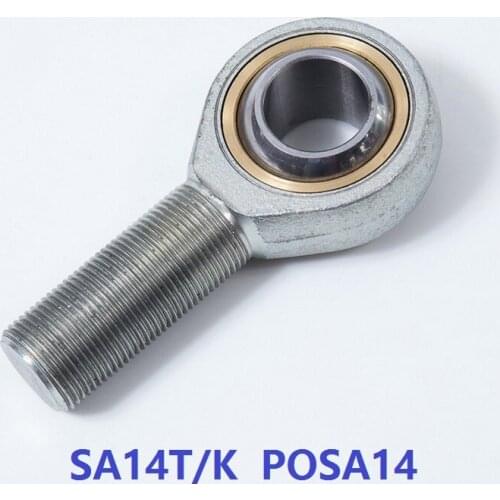20pcs/lot SA14T/K P0SA14 14mm Rod Ends Plain Bearings Fish Eye Rod End Joint Bearing