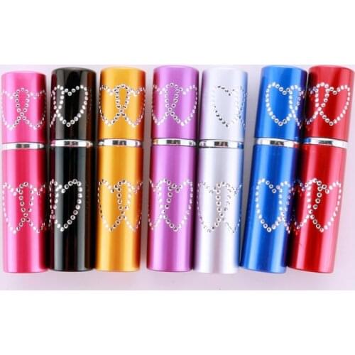 400pcs 10ml Refillable Portable Mini Double Love Heart Perfume Bottle Traveler Aluminum Spray Sample Empty Containers Atomizer#3