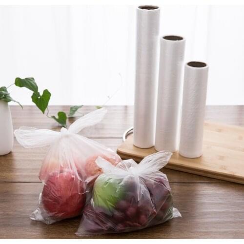 50 PCS Packages For Freezing Food Preservation Bag PE Disposable Break Snack Fruit Roll Hand Torn Shrink Plastic Mylar Kitchen