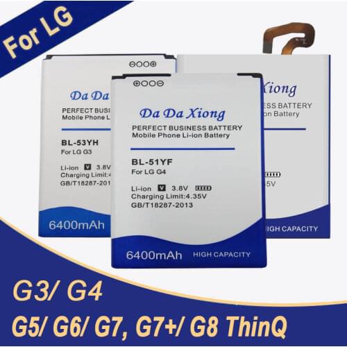 Battery For LG G3 G4 G5 G6 G7 G8 ThinQ H810 H820 H830 H840 G600L G600S H815 H871 H872 H873 G7+ G7ThinQ LM G710 Q7+ LMQ610