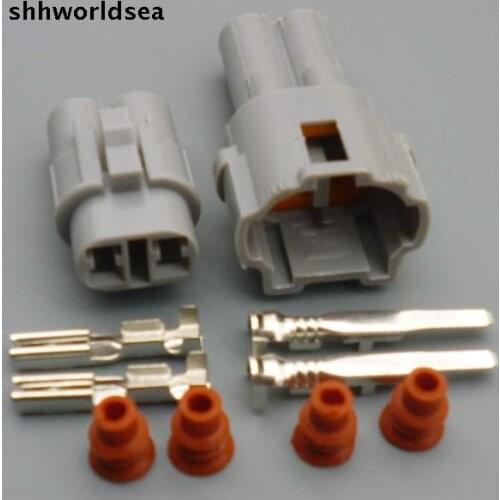 Worldgolden 2 Pin/way 2.0mm Auto connector,Car Waterproof onnector Male&Female kit 6187-2311 6180-2321