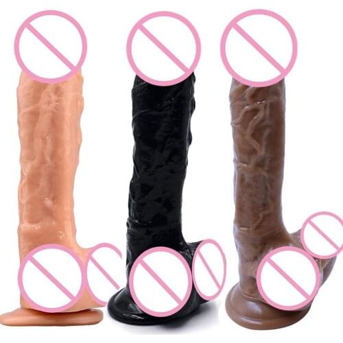 Big Dildo Realistic Penis Soft Dick Suction Cup Dildo Sex Toys For Women Artificial Penis Female Masturbator Sex Products