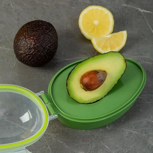 Kitchen Food Storage Box Avocado Space Saving Container Vegetable Organizer Reusable Plastic Fruit Containers Vegetable Crisper