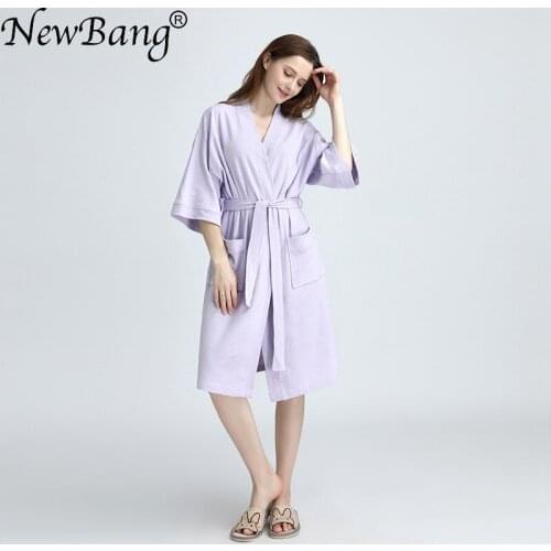 Женские хлопковые халаты NEWBANG China At AliExpress