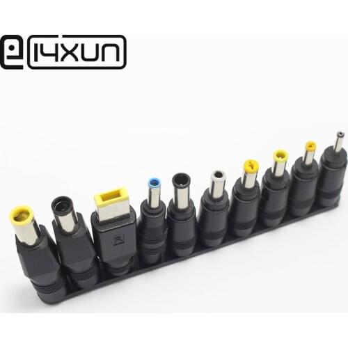 New 10pcs/Set 5.5x2.1mm Multi-type Male Jack for DC Plugs for AC Power Adapter Computer Cables Connectors for Notebook Laptop