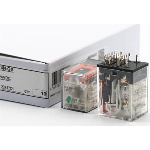 NEW intermediate 24V relay MY4N-GS 24VDC MY4N-GS-24VDC MY4NGS 24VDC DC24V 24V 3A 250VAC 14PIN