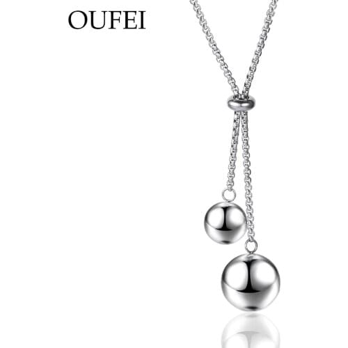 OUFEI Stainless Steel Pendant long necklace women Bohemian ball necklace women fashion accessories Necklace wholesale