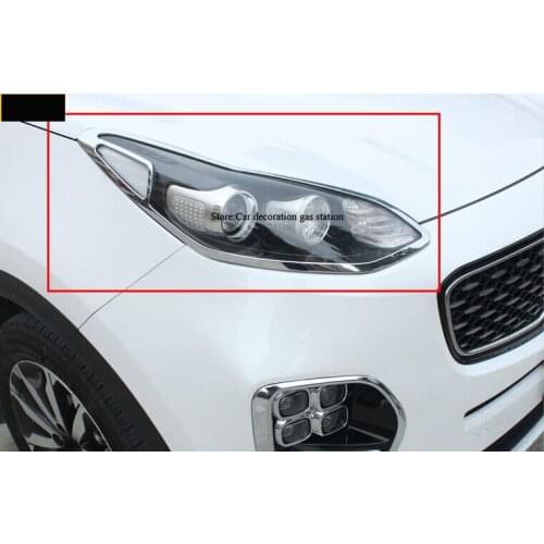 Front & Rear Tail Light Lamp Cover trims For Kia Sportage KX-5 KX5 2016 2017 Fourth generation Car styling