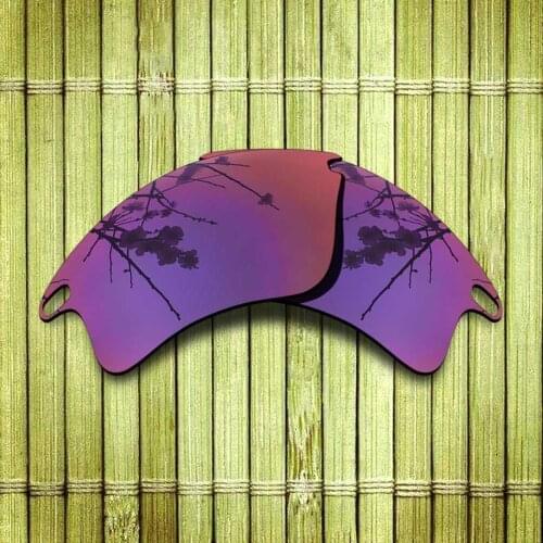 Polarized Replacement Lense For-Oakley Fast Jacket XL Sunglasses Frame True Color Mirrored Coating - Midnight Sun Color Options