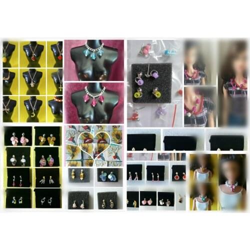 Earrings or necklace Hat or headdress/ Doll Accessories DIY Cosplay For Baby Toy 1/6 Xinyi Barbie FR Doll for barbie accessories