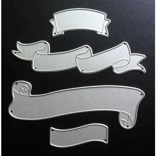 SCD645 Title Bar Metal Cutting Dies For Scrapbooking Stencils DIY Album Cards Decoration Embossing Folder Die Cuts Mold Tool New