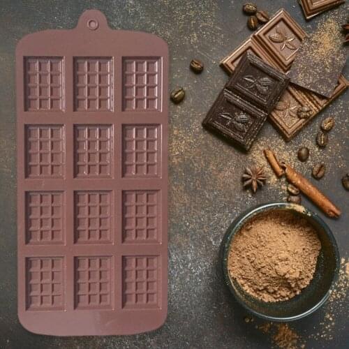 Silicone Mini Chocolate Block Bar Mould Mold Ice Tray Cake Decorating Baking Cake Jelly Candy Tool DIY Molds Kitchen Tool