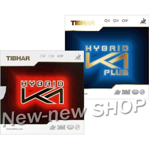 TIBHAR HYBRID K1 / K1 PLUS (Sticky rubber + Tension Sponge, forehand offensive) Pips-in Table Tennis Rubber Ping Pong Sponge