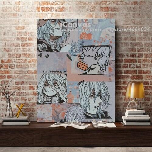Tomura Shigaraki Collage My Hero Academia BNHA Decoration Prints Canvas Home Decor Living Room Bedroom Poster Painting Wall Art