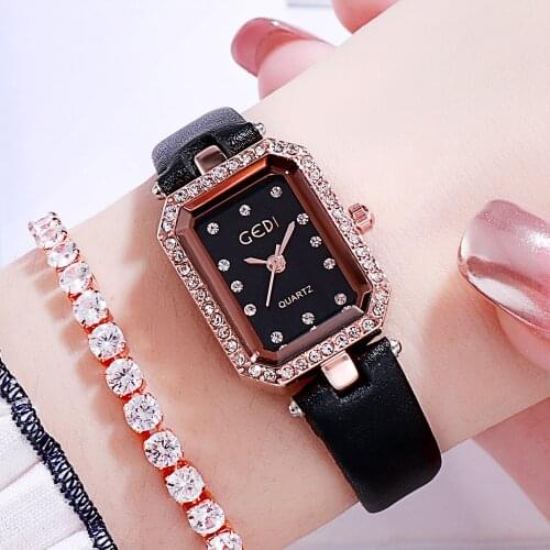 Женские часы с кожаным ремешком UMQ China At AliExpress