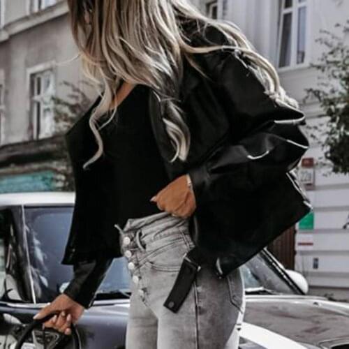 Lady Coat Belt Wear Resistant No Peeling Solid Color Lady Fall Coat Jacket for Club