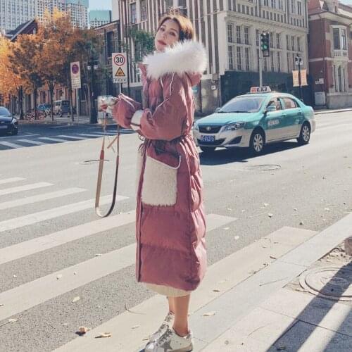 Winter Clothes Women Thicken Hooded Coats Famale Long Warm Korean Parkas Womans Jackets Casual Overcoats Jaqueta Feminina SQQ200