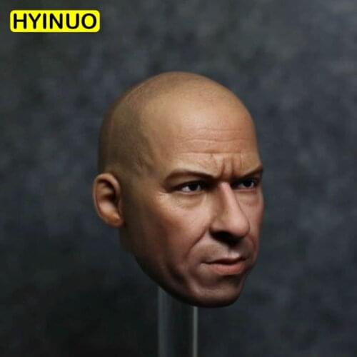 1/6 ScaleTree Gruitt Fast 8 Dominic Toretto Male Man Boy Head Carving Sculpt Headplay for 12" HT Action Figure