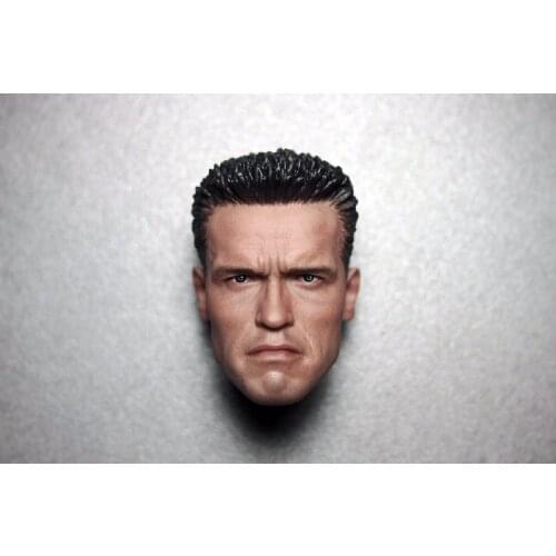 1:6 Scale Male Head Sculpt Model Terminator 2 T800 Arnold Schwarzenegger Head Sculpt Model for 12 inches Action Figure