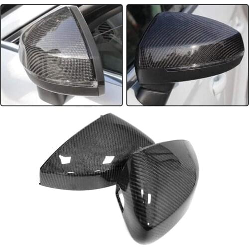 1 Pair Wing Rearview Side Mirror Cover Cap with Lane Assit for - A3 S3 RS3 2014-2019
