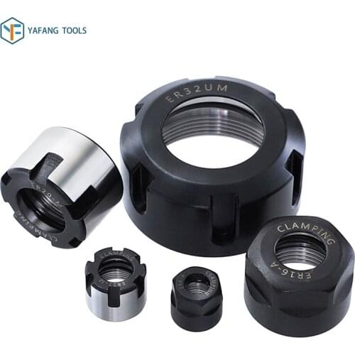 1pc ER11/ER16/ER20/ER25/ER32/ER40 A/M/UM Type ER Collet Chuck Nut For CNC Lathe Milling Cutter Router Bit Holder Accessories