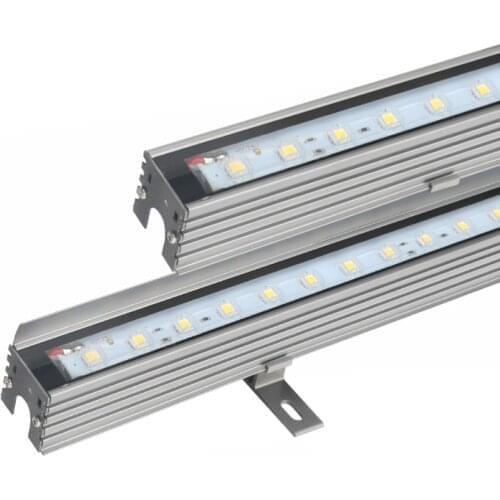 10pcs Led Wall Washer Light 1m DC24V Outdoor Hotel Building Lighting DMX512 RGB Colorful LED Linear Light 6W 12W Garden Lights