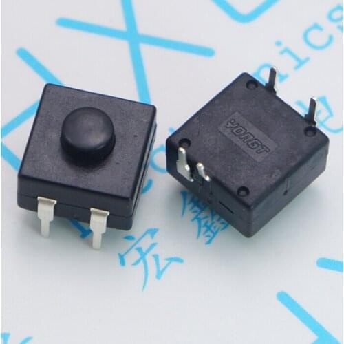 100pcs push button Switch 214A flashlight switch DIP 30V 1A 4P switch tripod flashlight button switch ON-ON-OFF