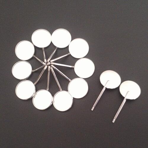 100PCS Stainless Steel Antifog Dental Mirror Mouth Oral Teeth Care Tooth Inspection Dentist Tool